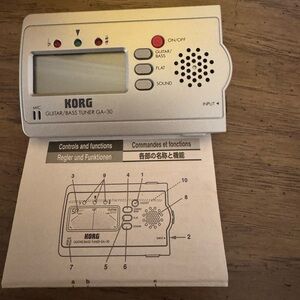 Korg GA-30 Silver Guitar/Bass Tuner